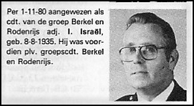 GRP Berkel Rodenrijs 1980 Gcdt Israel bw [LV]